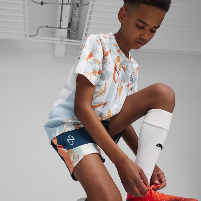 Dětské fotbalové šortky PUMA Neymar JR Creativity Training ocean tropic/hot heat 5
