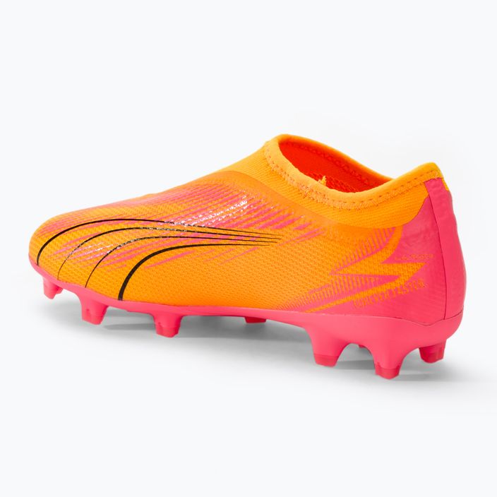 Dětské kopačky PUMA Ultra Match LL FG/AG Jr sunset glow/puma black/sun stream 3