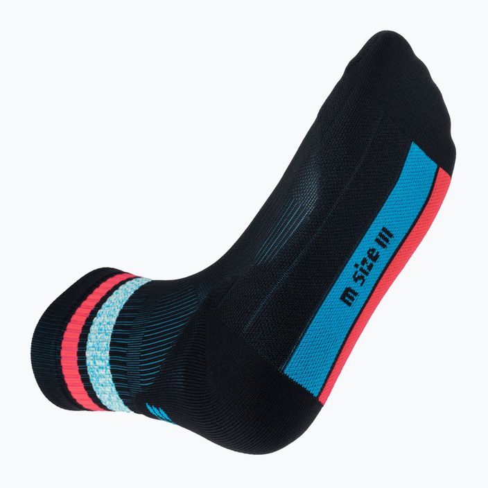 Pánské kompresní běžecké ponožky   CEP Miami Vibes 80's black/blue/pink 6