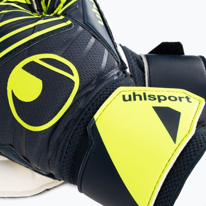 Brankářské rukavice  uhlsport Prediction Soft Pro black/white/fluo orange 3