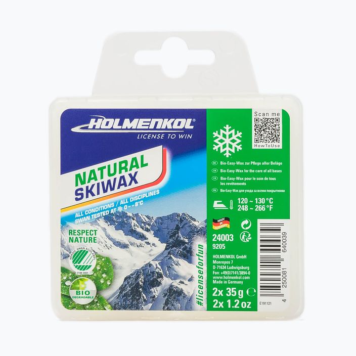 Lyžařský vosk HOLMENKOL Natural Ski Wax 2x35g 24003