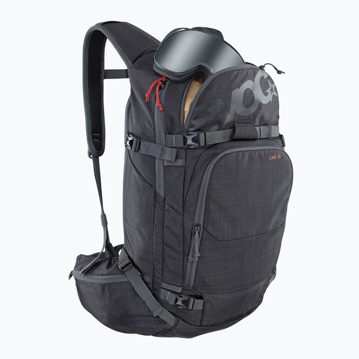 Skialpový batoh EVOC Line 30 heather carbon grey 3