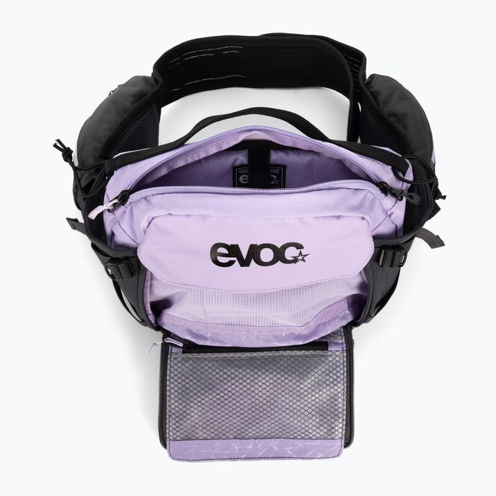 Cyklistická aktovka EVOC Hip Pack Pro 3 l šedo-fialová 102503901 5