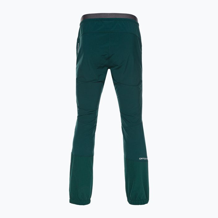 Pánské softshellové kalhoty Ortovox Berrino green 6037400020 2