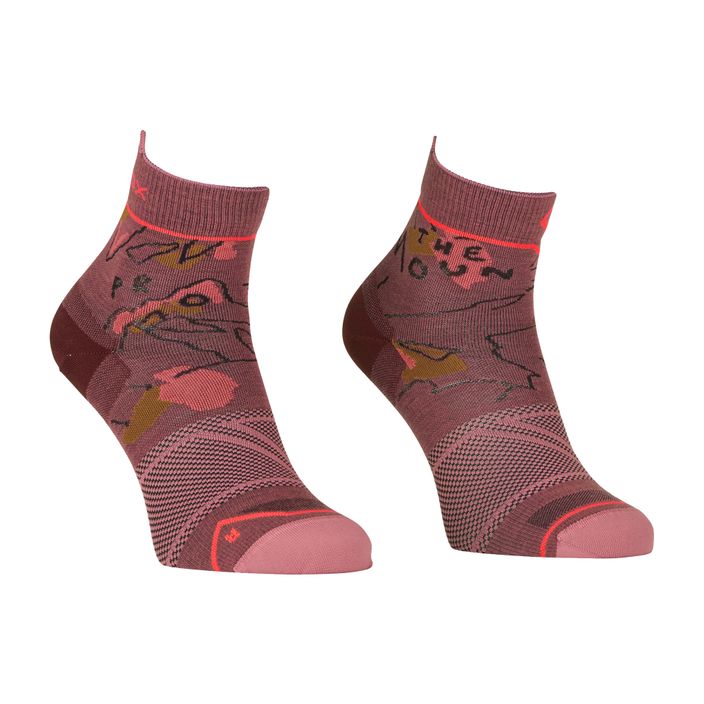 Dámské trekové ponožky ORTOVOX Alpine Light Quarter pink 5479100005 2