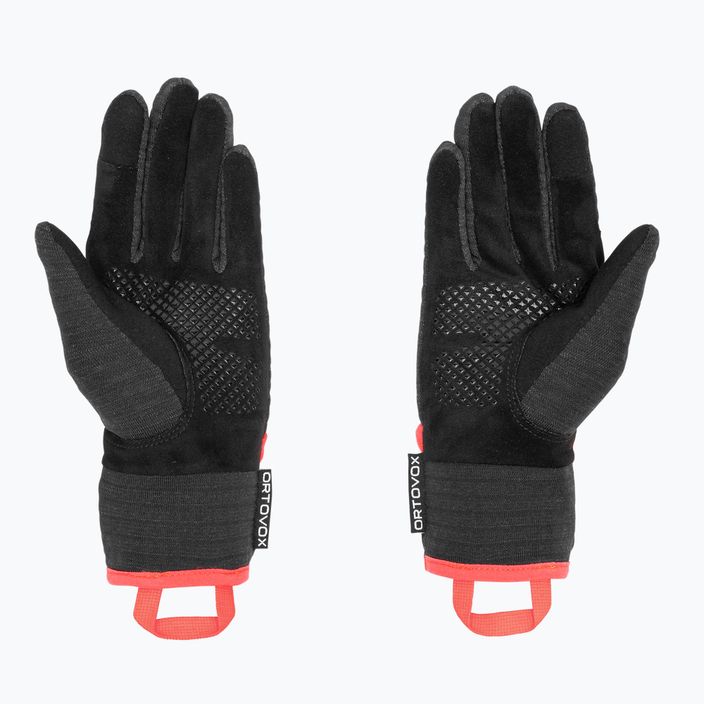 Dámské lyžařské rukavice ORTOVOX Fleece Grid Cover black raven 2