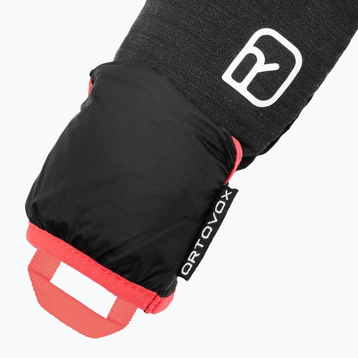 Dámské lyžařské rukavice ORTOVOX Fleece Grid Cover black raven 6