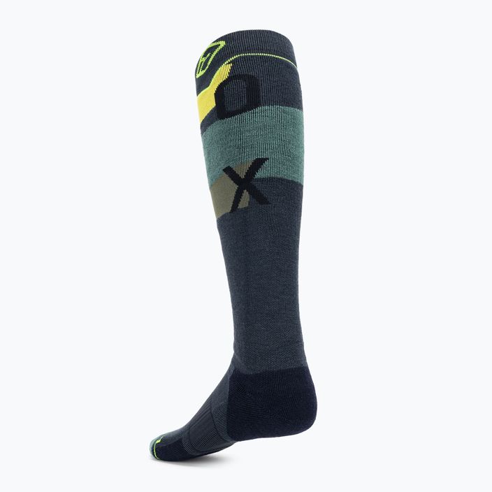 Pánské lyžařské ponožky ORTOVOX Freeride Long Socks Cozy black steel 4