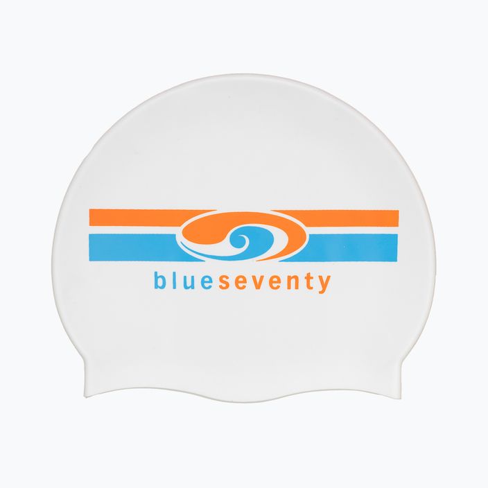 BlueSeventy Silikonová plavecká čepice BL301 bílá 2