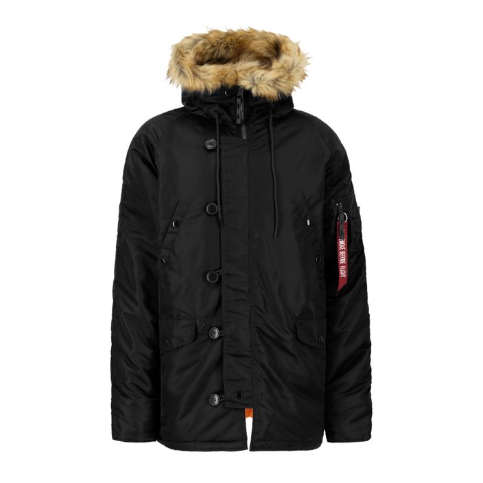 Pánská bunda  Alpha Industries N-3B VF black 2