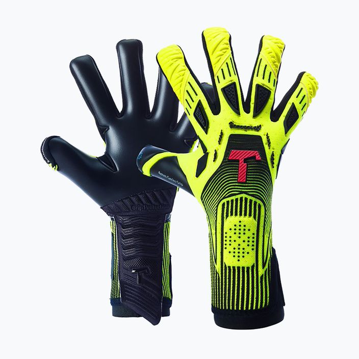 T1TAN Rebel Neon brankářské rukavice černá/žlutá 202002
