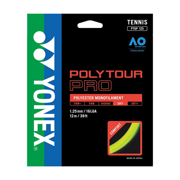 Tenisové struny YONEX Poly Tour Pro Set žluté 2