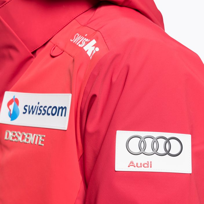 Pánská lyžařská bunda Descente Swiss National Team Replica 86 červená DWMUGK20 11