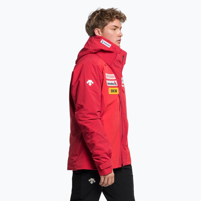 Pánská lyžařská bunda Descente Swiss National Team Replica 86 červená DWMUGK20 3