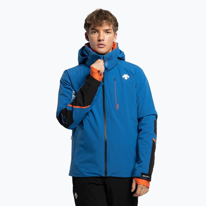 Pánská lyžařská bunda Descente Pablo 52 modrá DWMUGK30