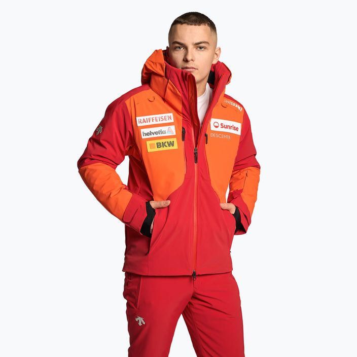 Pánská lyžařská bunda Descente Swiss mandarin orange