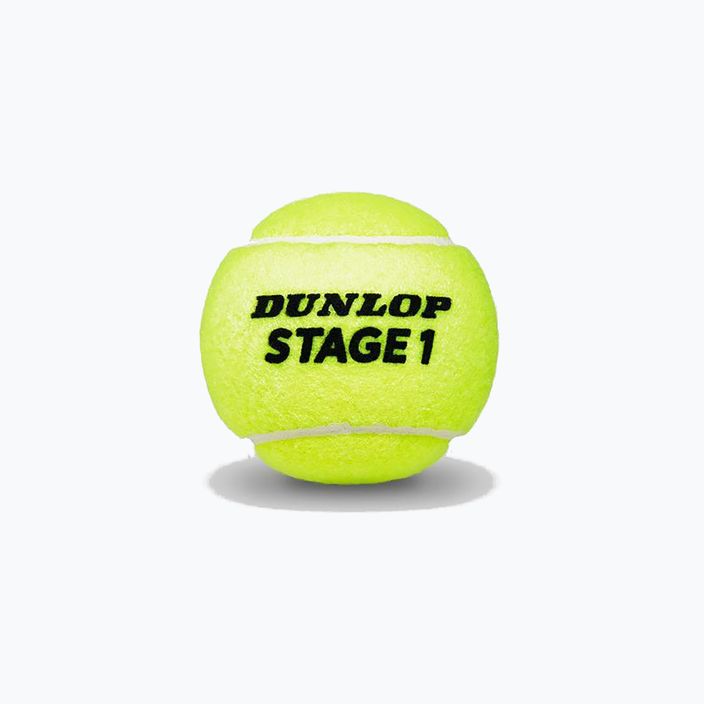 Dětské tenisové míče Dunlop Stage 1 60 ks zelená 601342 2