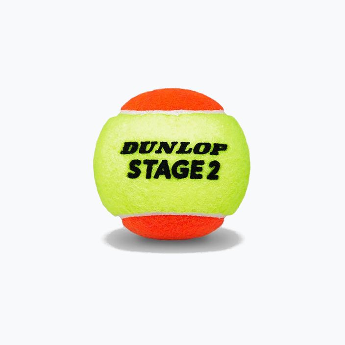 Dětské tenisové míče Dunlop Stage 2 60 ks oranžovo-žlute 601343 2