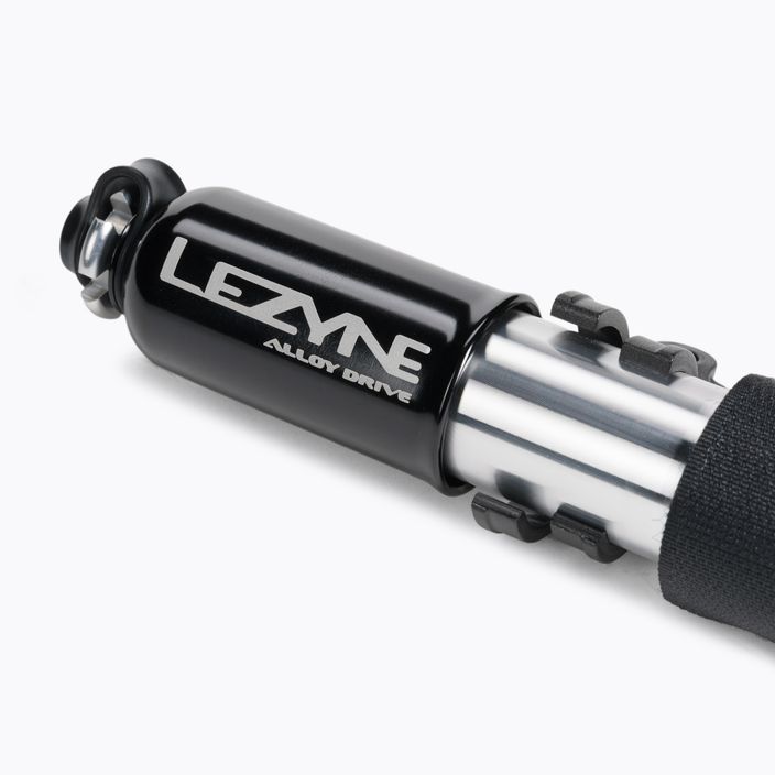 Ruční pumpa na kolo LEZYNE ALLOY DRIVE HV S ABS 90psi krátká délka černá LZN-1-MP-ALLDR-V2S04 3