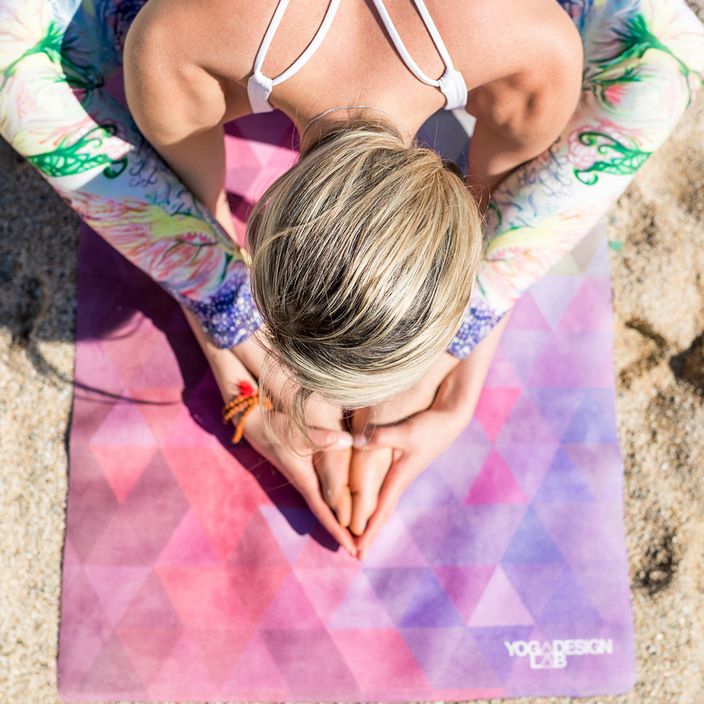 Cestovní podložka na jógu Yoga Design Lab Combo Yoga 1,5 mm růžová Tribeca Sand 7