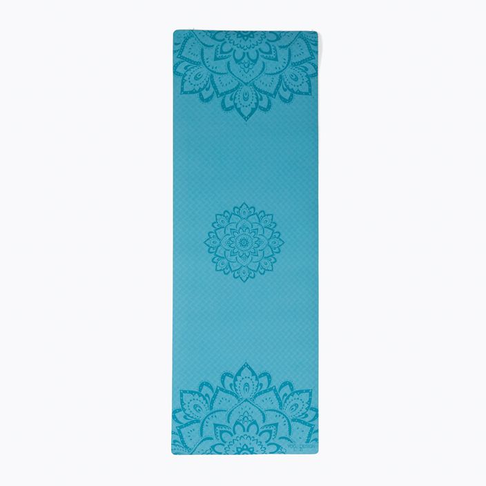 Podložka na jógu Yoga Design Lab Flow Pure 6 mm modrá Mandala Aqua 2