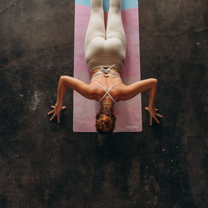 Podložka na jógu Yoga Design Lab Combo Yoga růžová 5,5 mm Thar 7