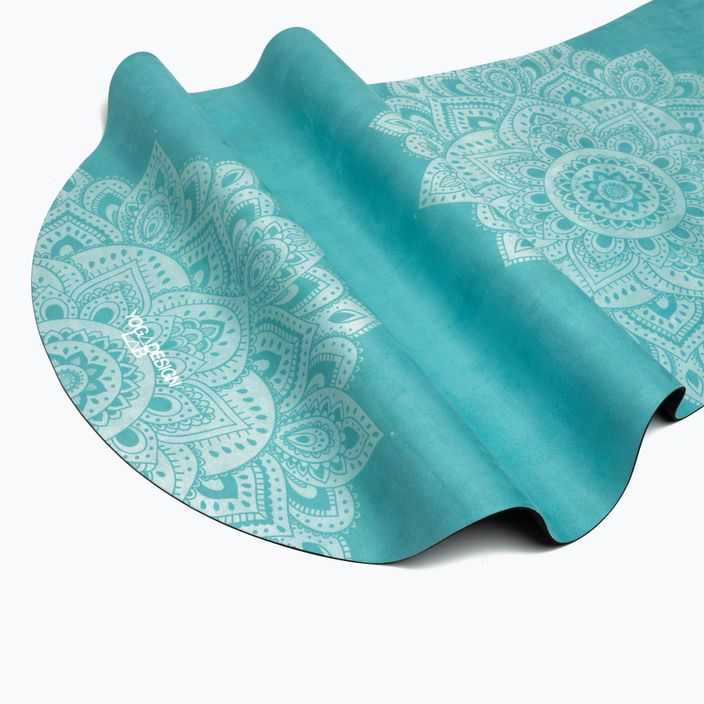 Podložka na jógu Yoga Design Lab Curve 3,5 mm tyrkysová Mandala Turquoise 8