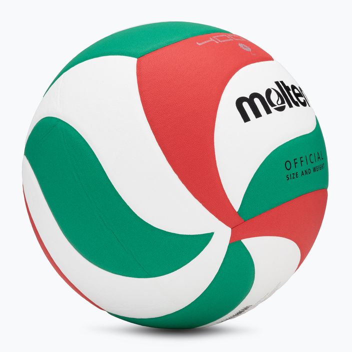 Volejbalový míčMolten V4M4000-4 white/green/red velikost 4 2