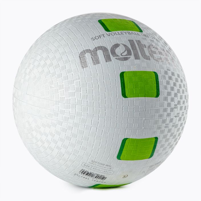 Molten volejbalový míč, bílý a zelený S2V1550-WG 2