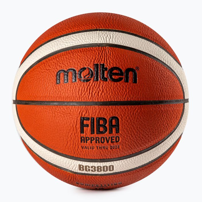 Basketbalový míč Molten FIBA Outdoor, oranžový BG3800 2