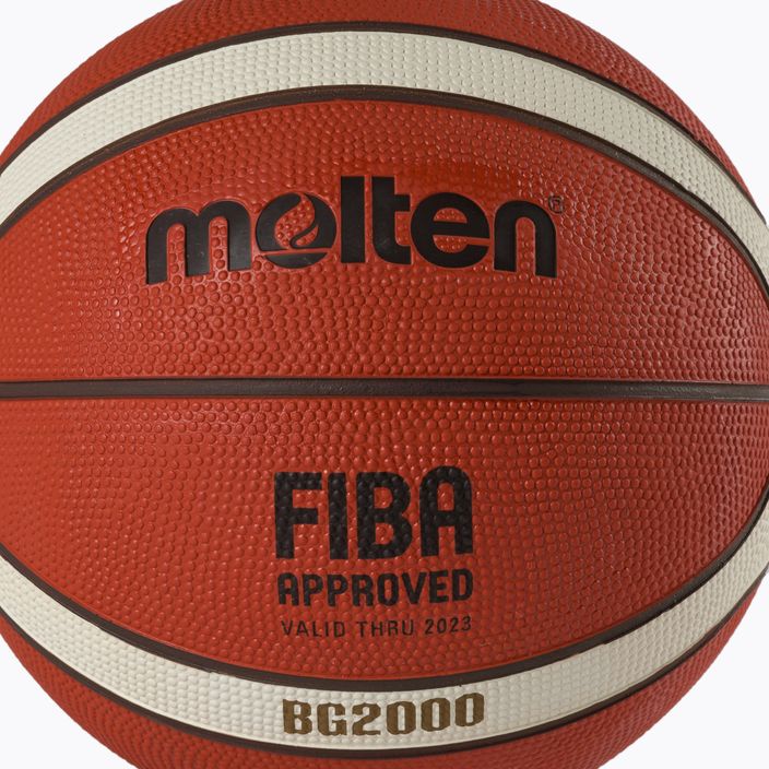 Basketbalový míč Molten FIBA, oranžový B5G2000 3