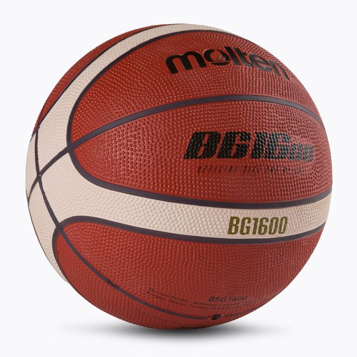 Basketbalový míč Molten Outdoor Orange B5G1600 2