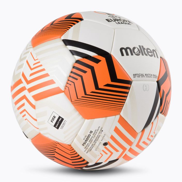 Molten UEFA Europa League 2021/22 bílo-oranžový fotbalový míč F5U5000-12 2