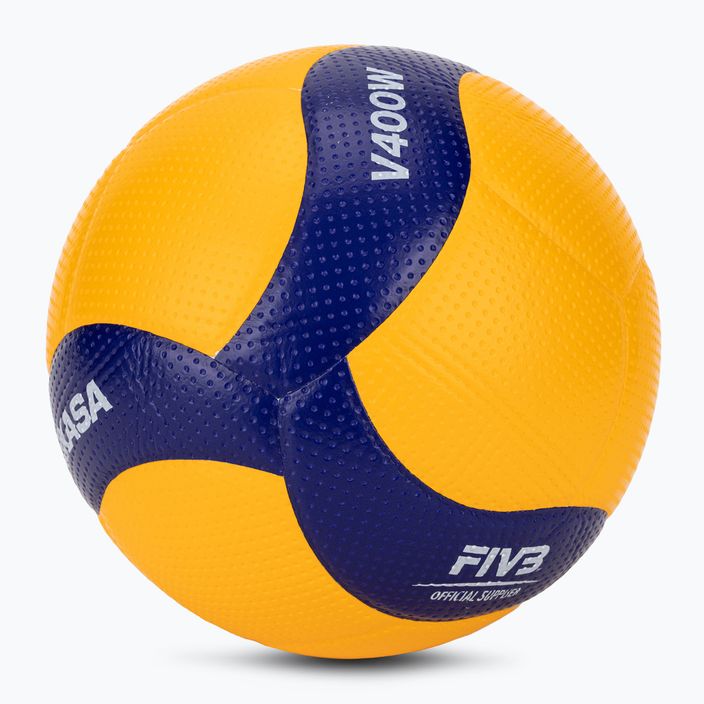 Volejbalový míč Mikasa V400W yellow/blue velikost 4 2