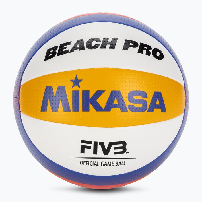 Míč na plážový volejbal Mikasa BV550C white/blue/yellow velikost 5
