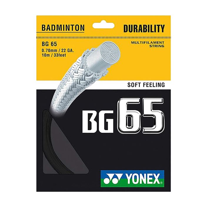 Badmintonové struny YONEX BG 65 Set 10 m black 2