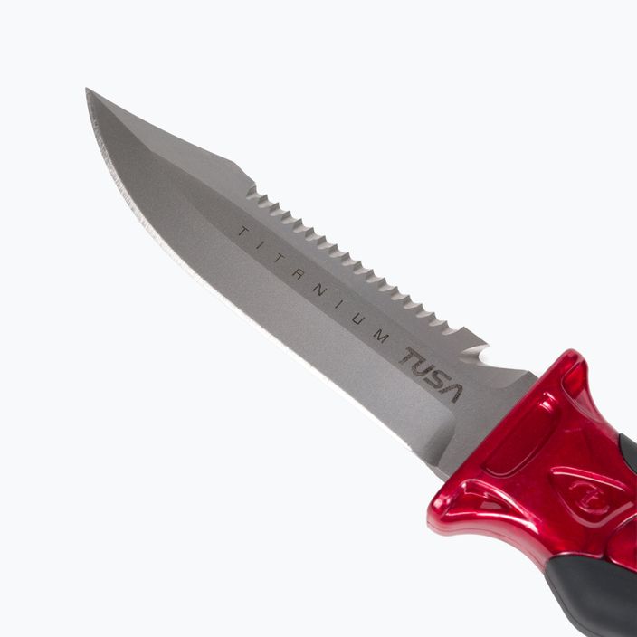 Potápěčský nůž TUSA X-Pert II Titanium červený FK-940 3