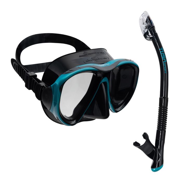 TUSA Powerview maska + šnorchl černo-zelená UC 2425 2