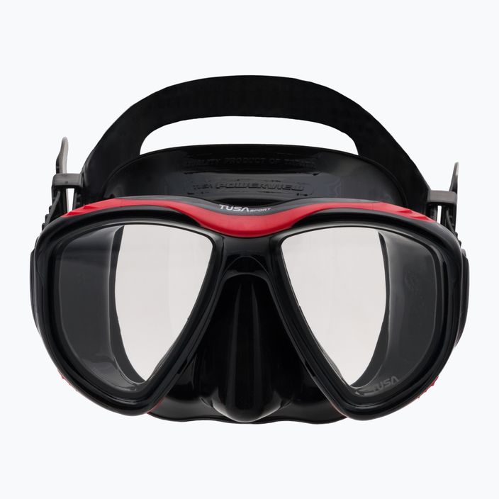 TUSA Powerview Dive Set maska + šnorchl černá/červená UC 2425 2