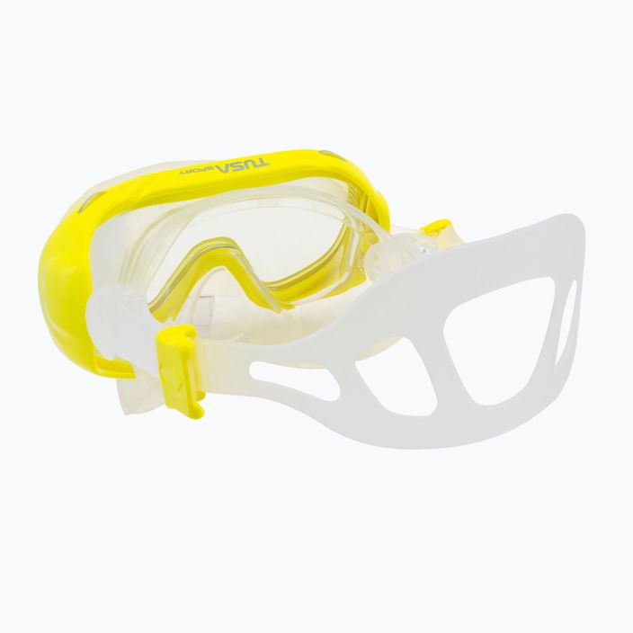 Potápěčská sada TUSA maska + šnorchl žlutá UC-0211PFY 4