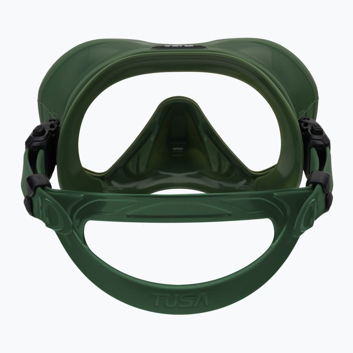 Potápěčská maska Tusa Zeense Pro zelenomodrá M1010S 5