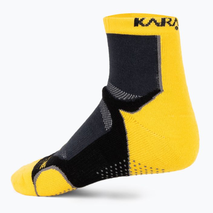Karakal X4 Kotníkové tenisové ponožky černá/žlutá KC530 2