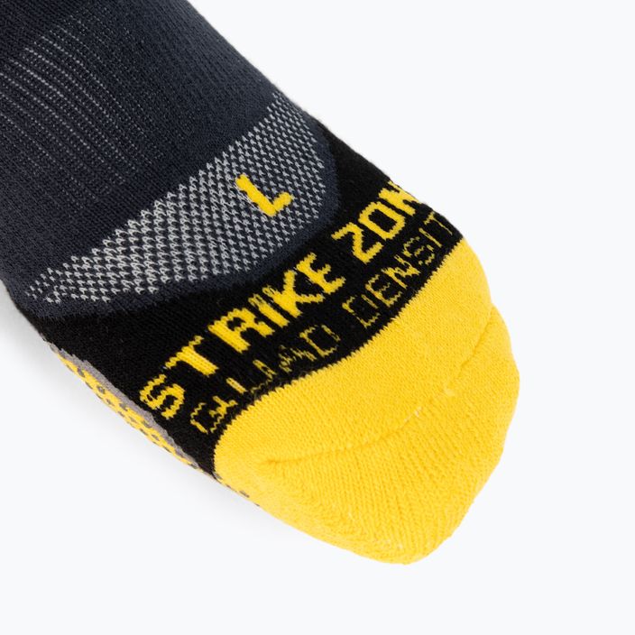 Karakal X4 Kotníkové tenisové ponožky černá/žlutá KC530 4