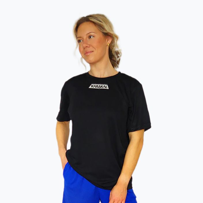 Pánské tenisové tričko Karakal Pro Tour Tee černé KC5421 3