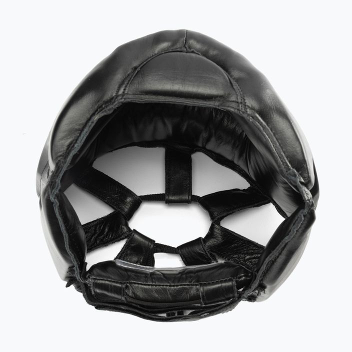 Pánská boxerská helma EVERLAST Leather s ochranou tváře a brady černá 350 BLK - S/M 6