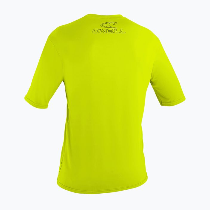 Pánské plavecké tričko O'Neill Basic Skins Sun Shirt lime 2