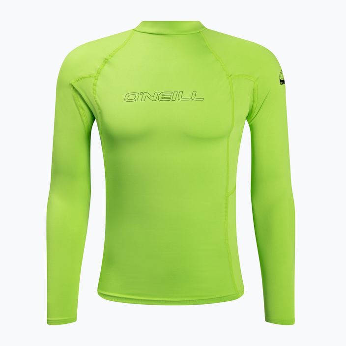 Surf tričko O'Neill Basic Skins LS Rash Guard lime green 3342