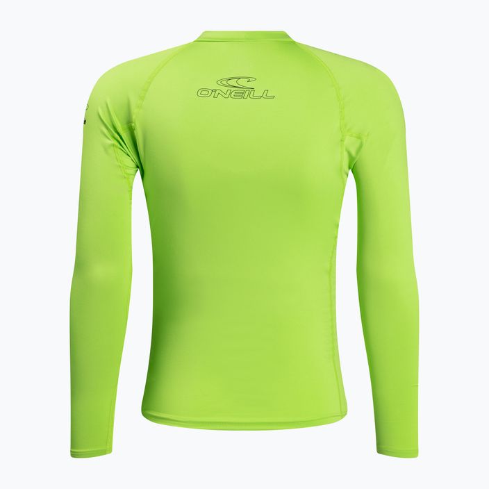 Surf tričko O'Neill Basic Skins LS Rash Guard lime green 3342 2