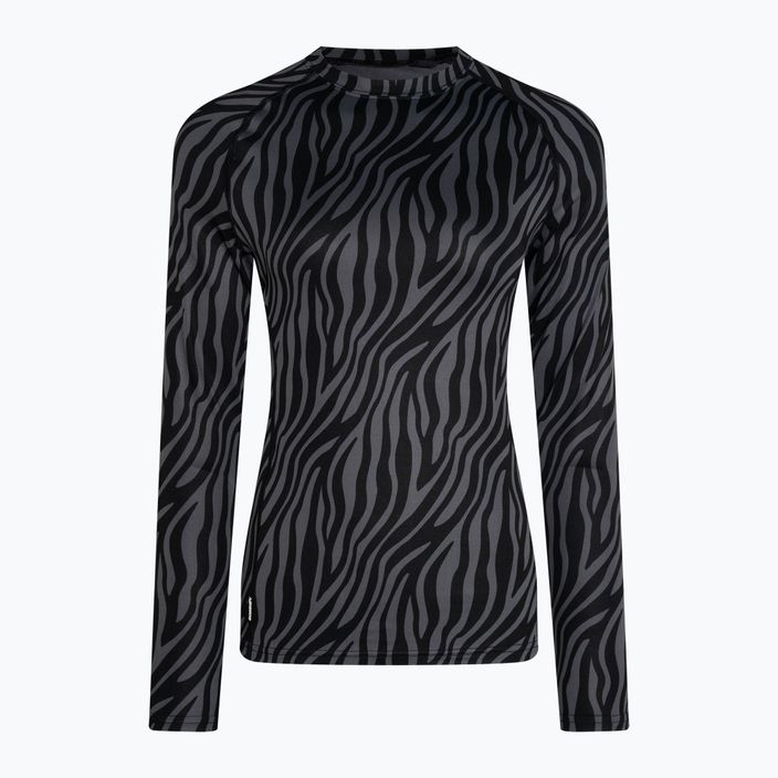 Dámské termo tričko longsleeve Surfanic Cozy Limited Edition Crew Neck black zebra 4