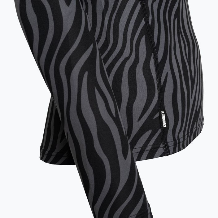 Dámské termo tričko longsleeve Surfanic Cozy Limited Edition Crew Neck black zebra 6